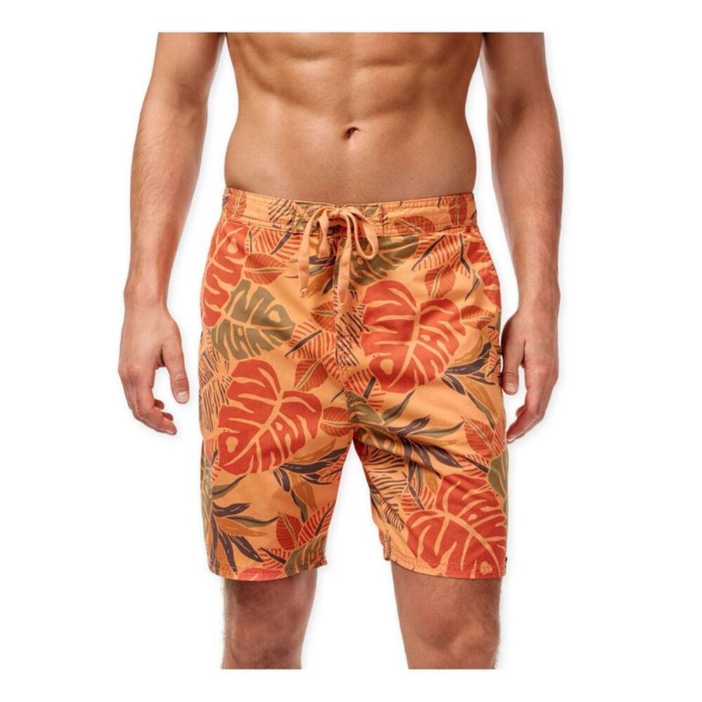 Weatherproof Mens Vintage Tropical Swim Bottom Board Shorts, NWT